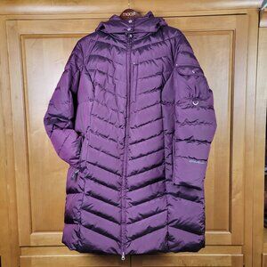 Eddie Bauer Women's Sun Valley Hooded Down Parka Dark Plum - 1X